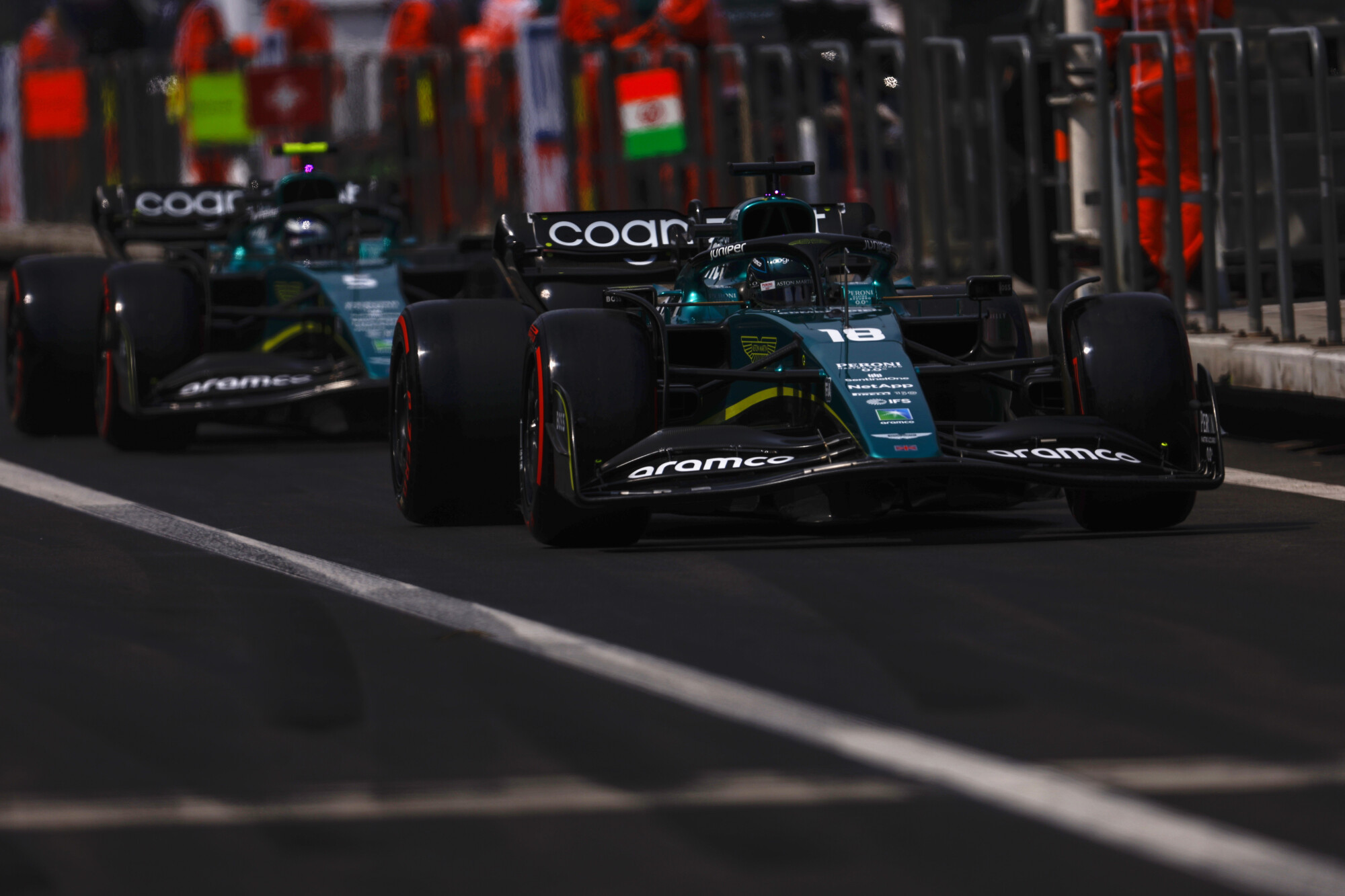 Aston Martin pitstraat mexico 2022