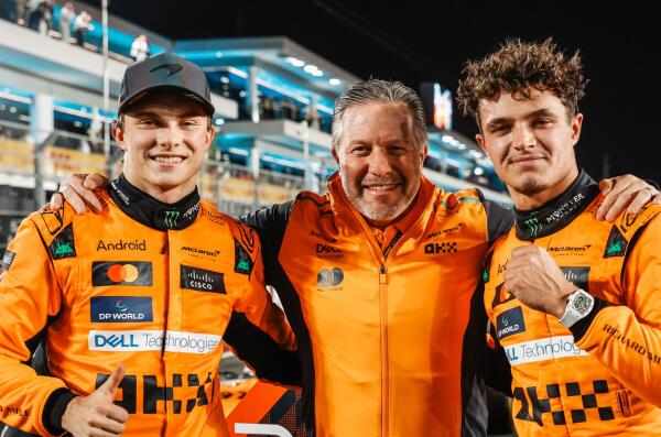 Piastri Norris Brown na Qatar sprint