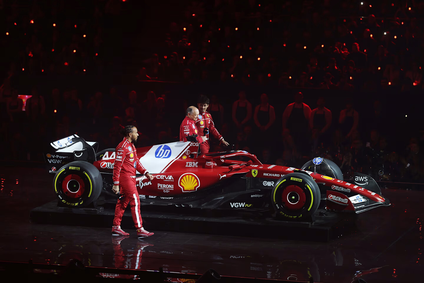 Ferrari tijdens F1 75 Live (F1.com)