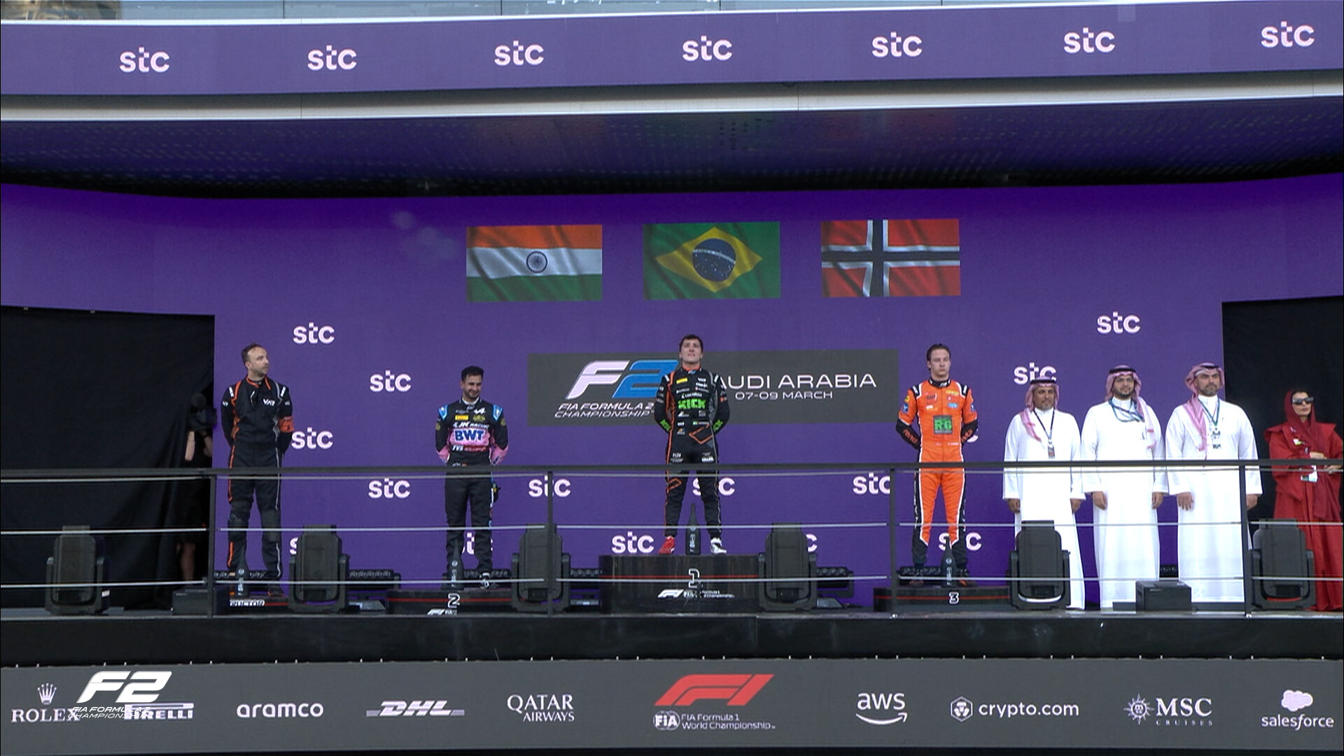 Podiumfoto saudi f2