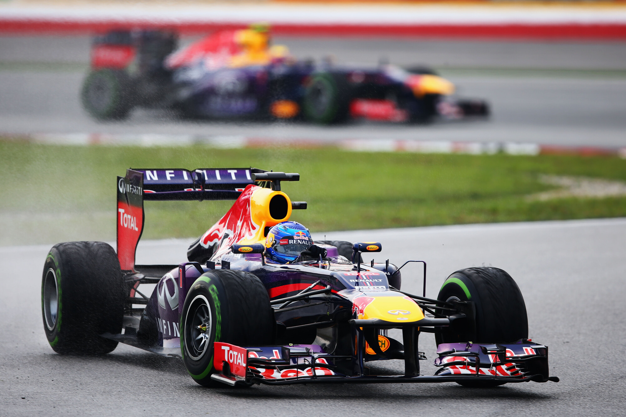 Vettel voor Webber 2013