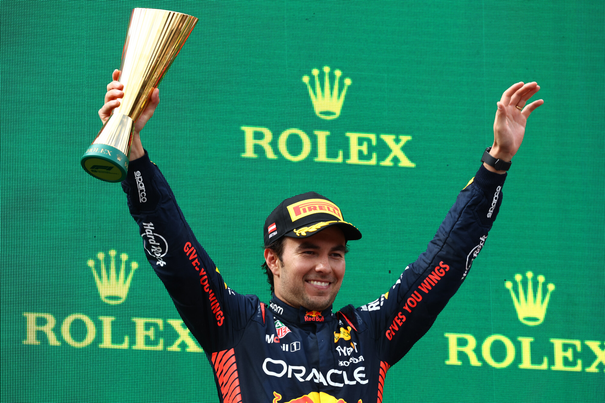 Pérez podium zondag Oostenrijk 2023