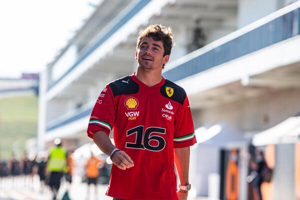 Charles Leclerc paddock donderdag Austin 2023