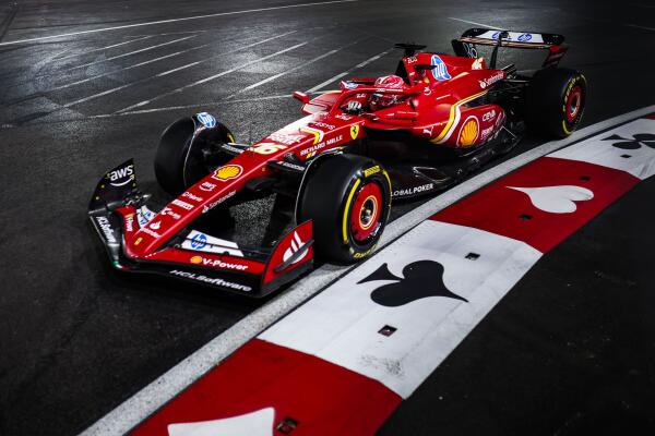 Charles Leclerc Las Vegas 2024