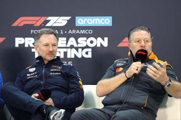 Zak Brown en Christian Horner - Wintertest 2025