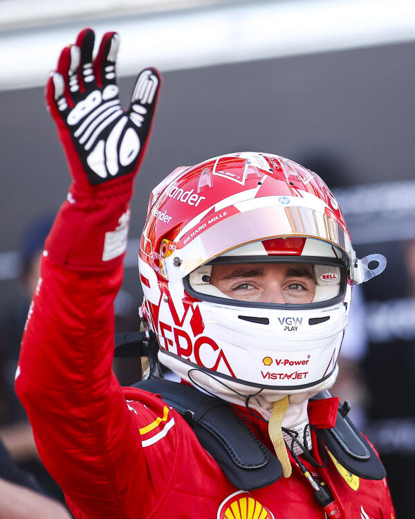 Charles Leclerc zaterdag Monaco 2024