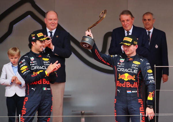 verstappen perez podium monaco