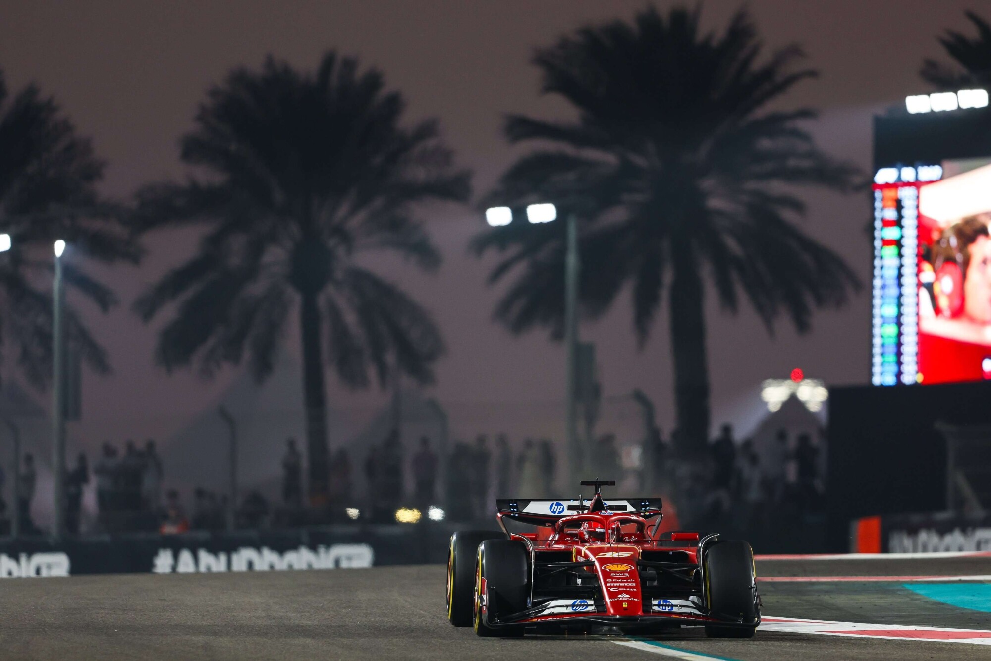 Charles Leclerc auto Abu Dhabi 2024