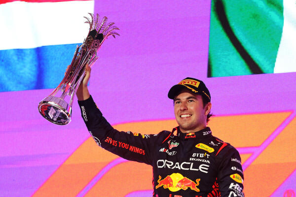 Sergio Perez podium Jeddah 2023