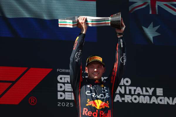Max Verstappen podium Imola 2025