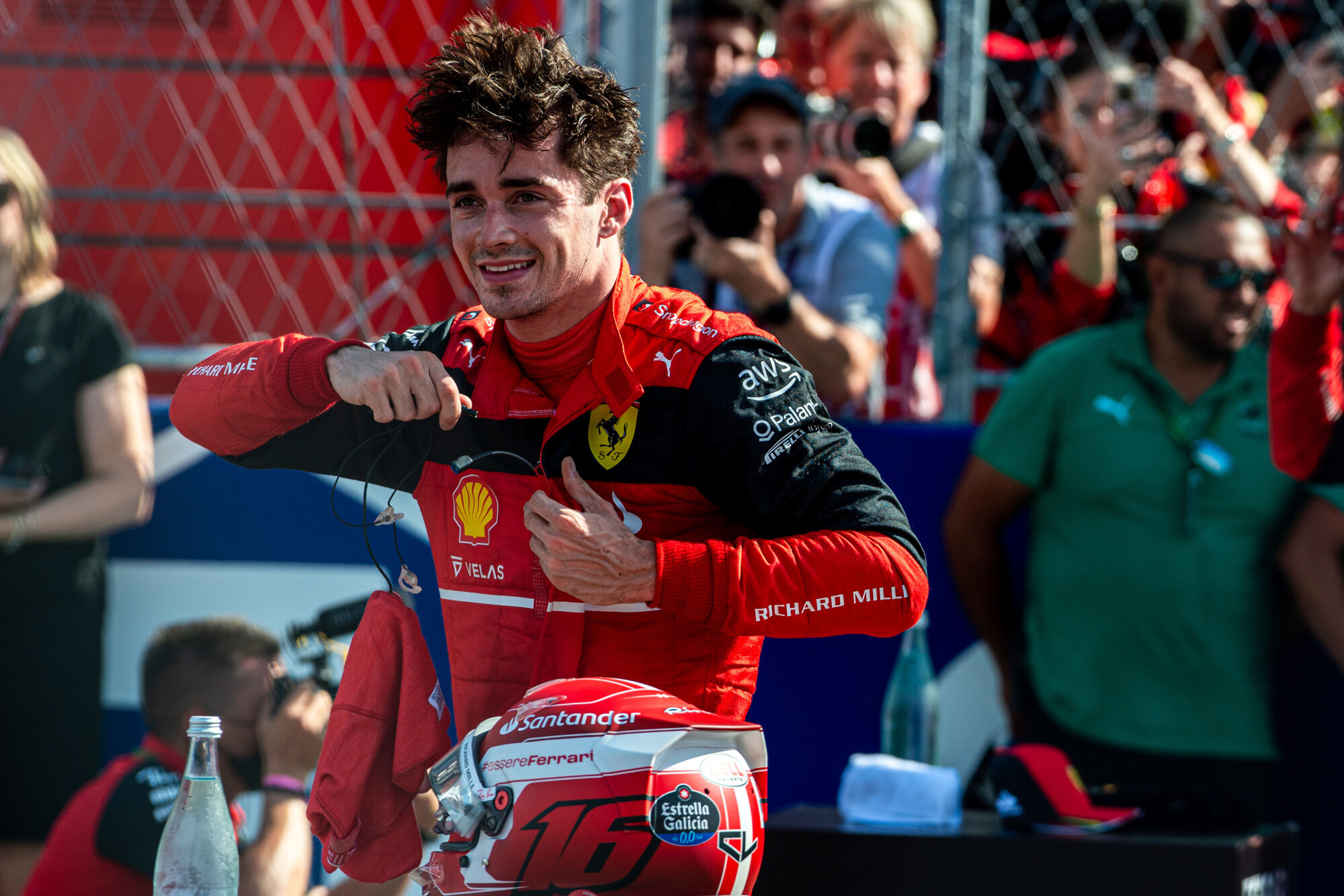 Charles Leclerc na de kwalificatie Miami 2022