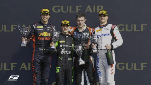 Podium F2 hoofdrace Bahrein 2024