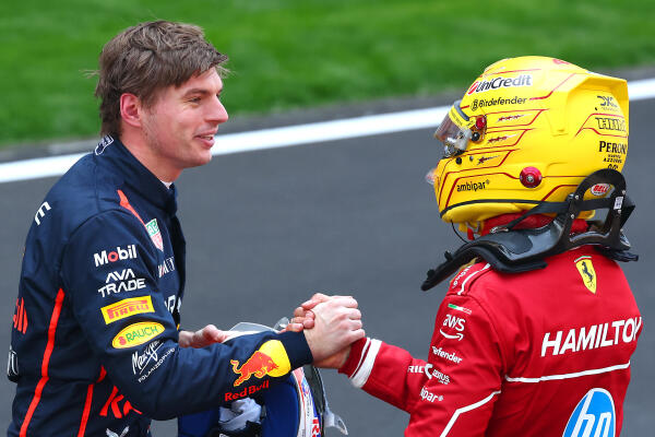Hamilton en Verstappen China 2025