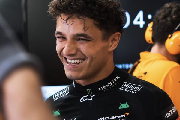 Lando Norris lachend Monza 2024