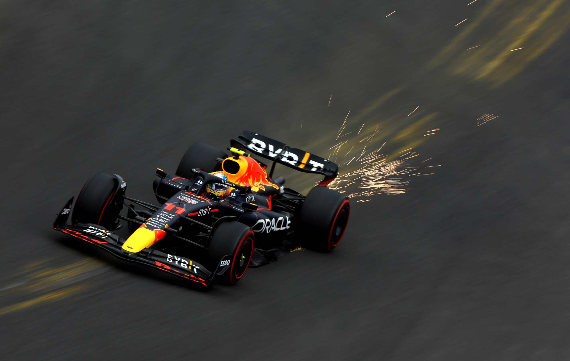 Sergio Perez Red Bull Belgie vrije training