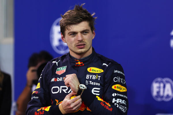 Max Verstappen na Bahrein Parc Ferme