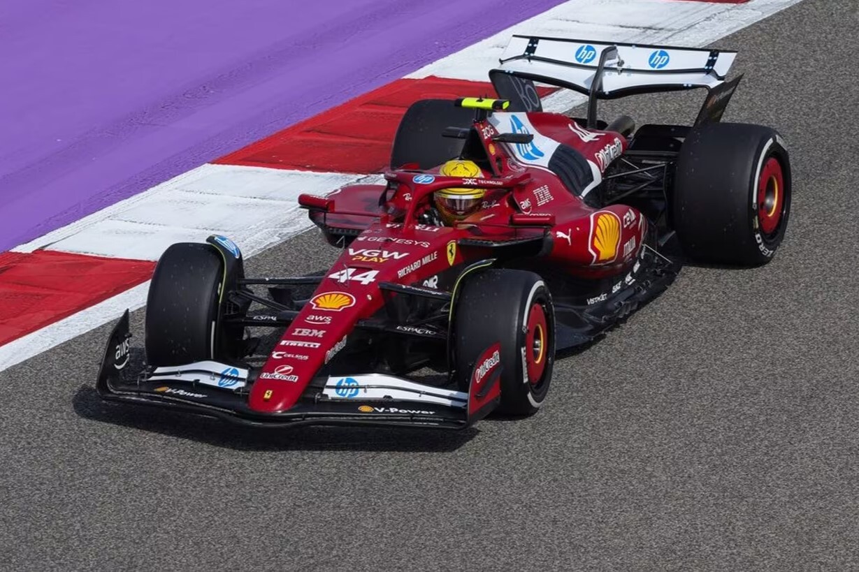 Lewis Hamilton Ferrari 2025 Bahrein