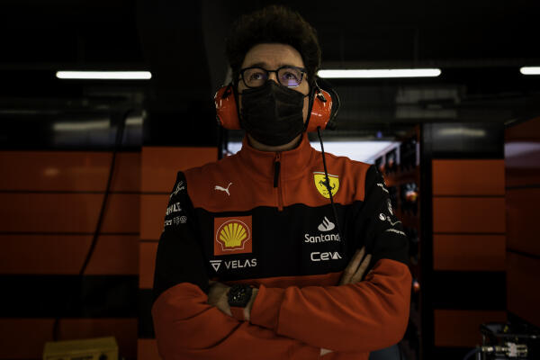 Mattia Binotto Barcelona testdagen 2022